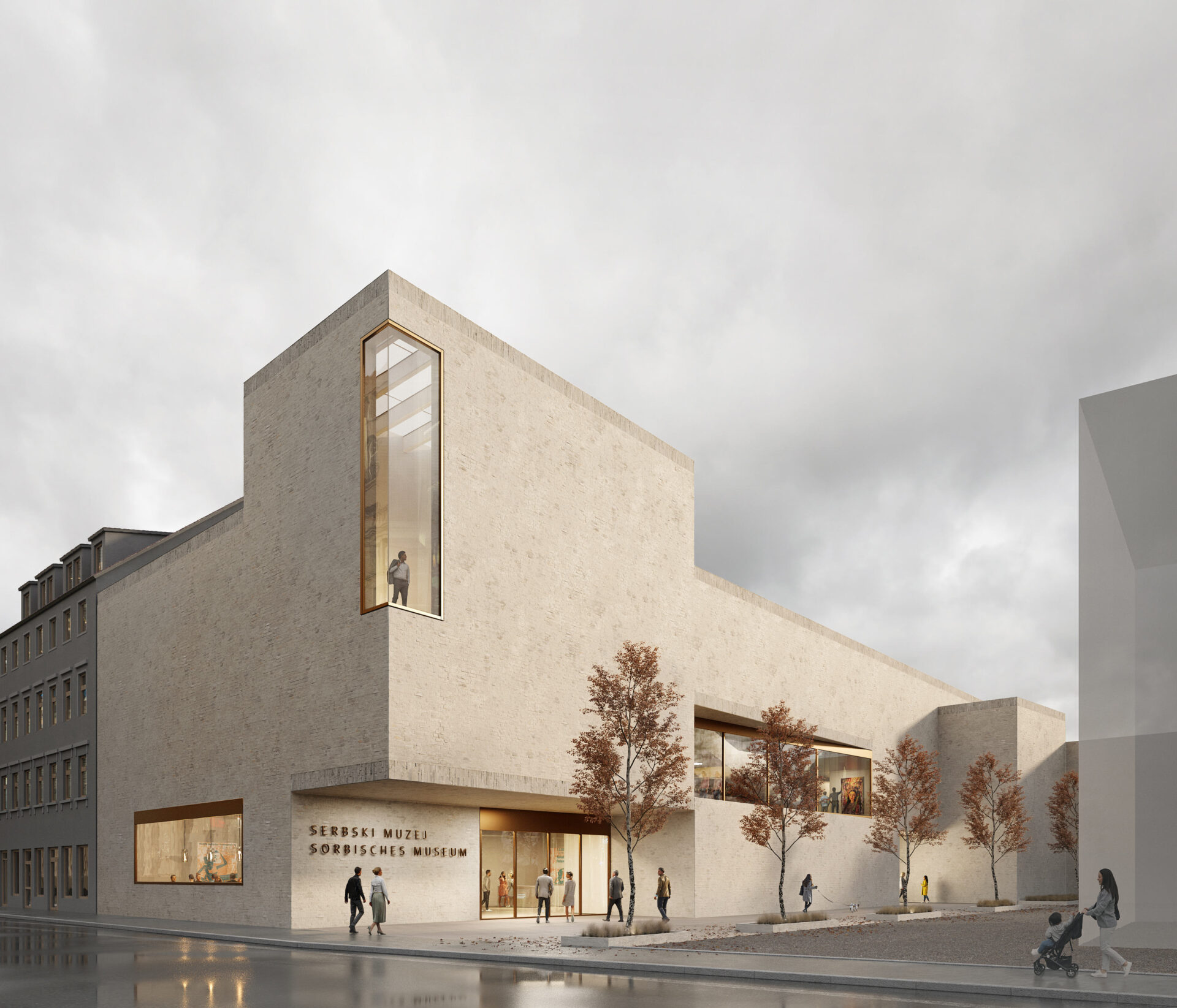 Visualisierung des eingereichten Architekturentwurfs