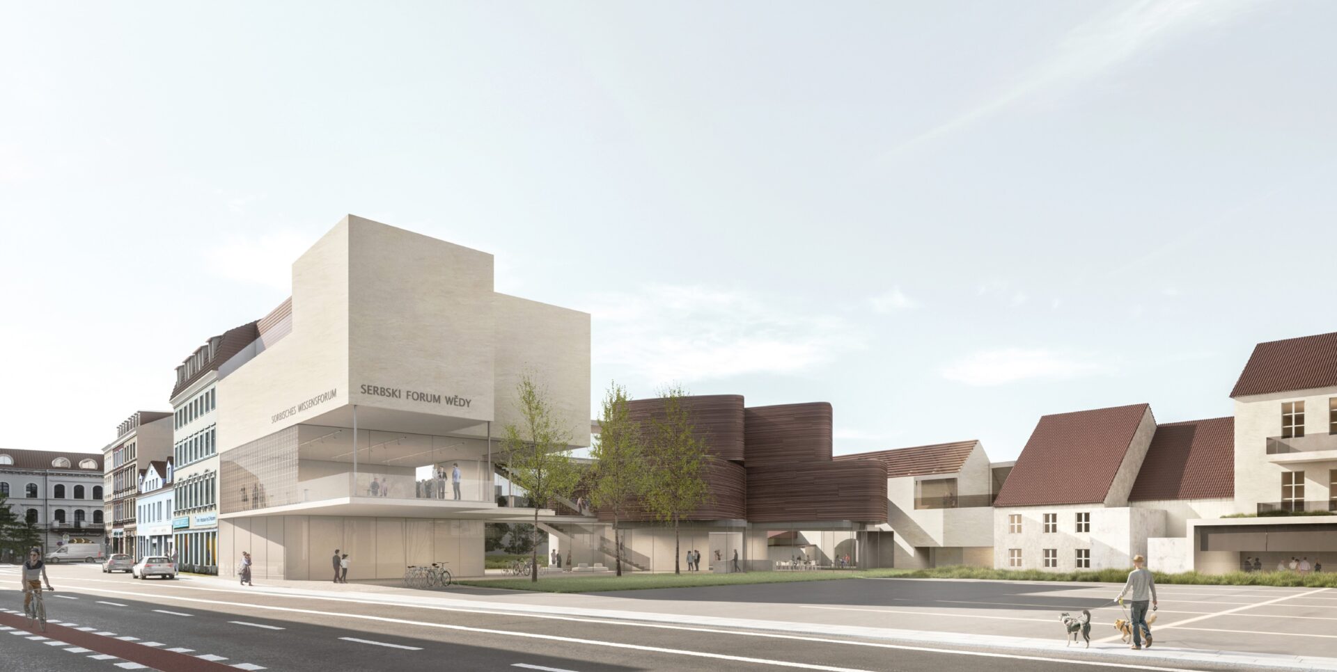 Visualisierung des eingereichten Architekturentwurfs