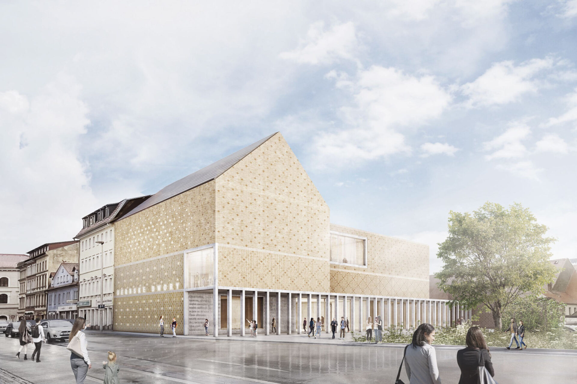 Visualisierung des eingereichten Architekturentwurfs