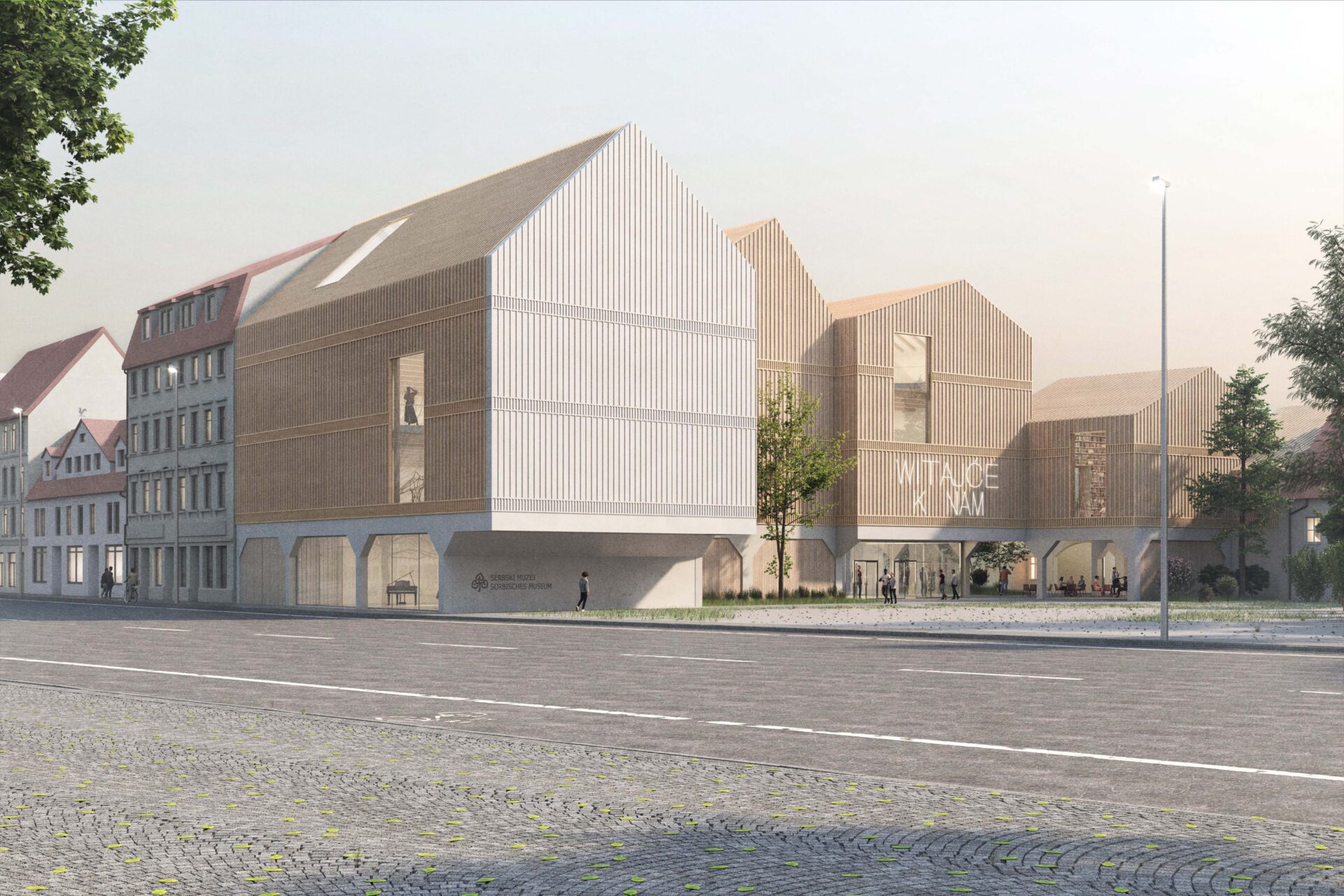 Visualisierung des eingereichten Architekturentwurfs